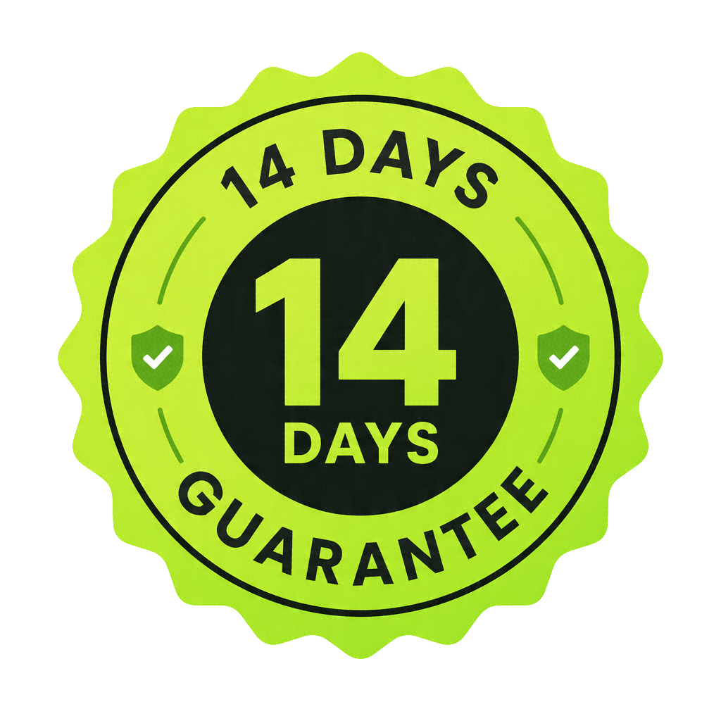 14 day money back guarantee seal